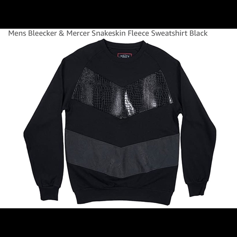 Bleecker & Mercer Snakeskin Pullover Sweatshirt M